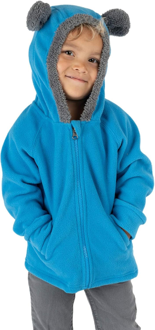 Kids Fleece Sweatshirt Jacket - Baby Boy & Girl Sweater Outerwear Coat Toddler Full Zip Hoodie for Children